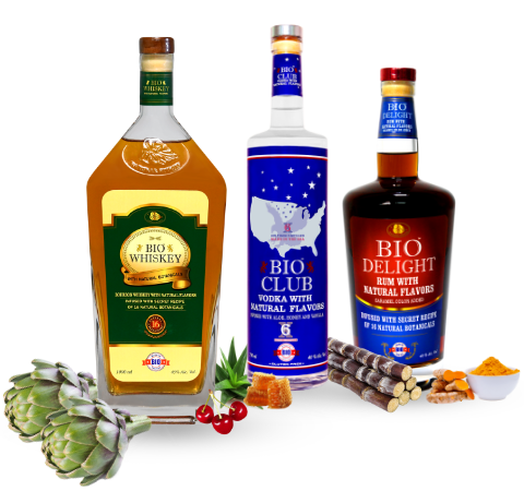 Bio Whiskey | Bio Club Vodka | Bio Delight Rum